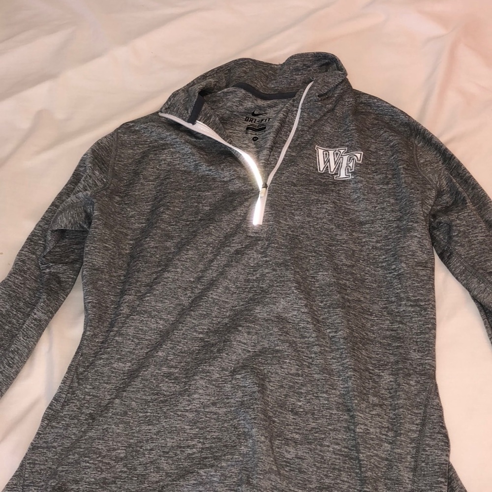 NIKE DRI FIT Wake Forest Athletic Half Zip!